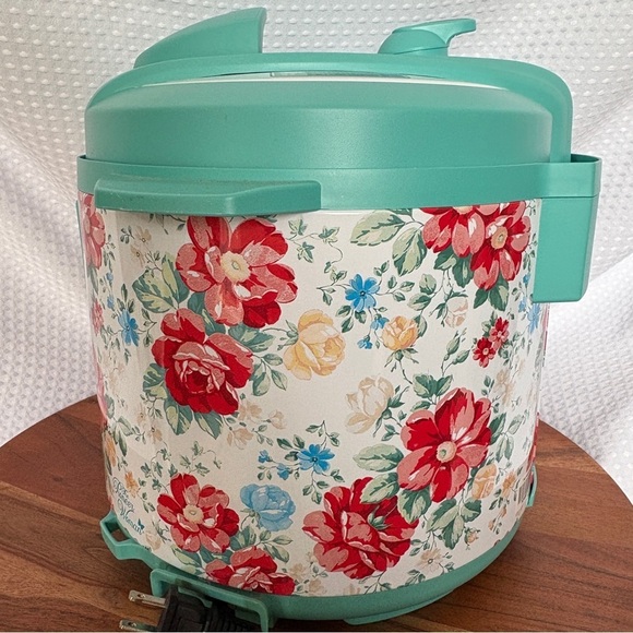 Pioneer Woman Instant Pot IP-Lux60 Vintage Floral Aqua 6 QT Pressure Cooker - Picture 5 of 8